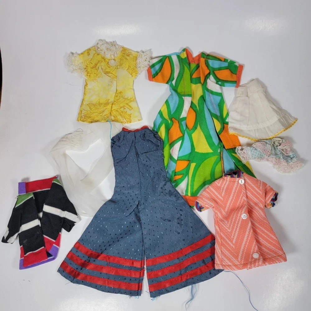 VTG Barbie Doll Fashions / Clone / Mommy Made Mixed Lot Skirts Tops Dresses Etc